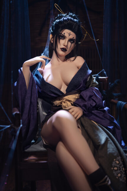 164cm Full Silicone Game Cosplay Dark Series Sex Doll – Realistic Big Breasts, Lifelike Fantasy Companion - Image 6