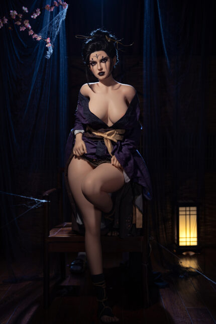 164cm Full Silicone Game Cosplay Dark Series Sex Doll – Realistic Big Breasts, Lifelike Fantasy Companion