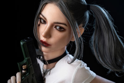 (US Stock) 173cm Harley Quinn Cosplay Silicone Sex Doll – Lifelike Movable Jaw Silicone Love Dolls - Image 4